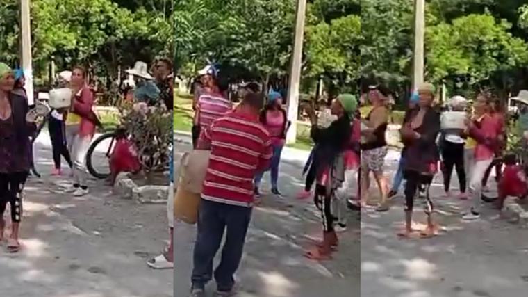"Este pueblo no aguanta más": Vecinos de Omaja protestan por falta de agua y apagones
