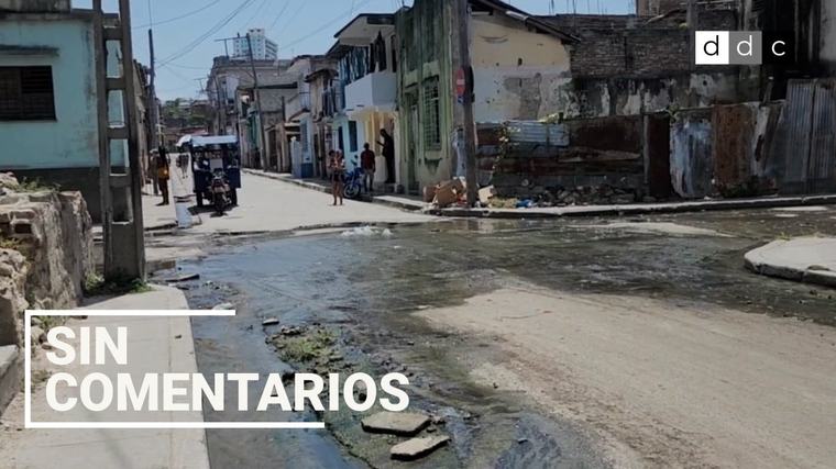 Es día de distribución de agua y se nota en los salideros de Santiago de Cuba